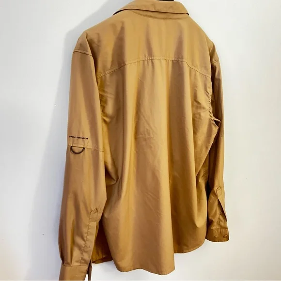 Columbia Tan Lightweight Utility Jacket Omni-Shade - Picture 12 of 14